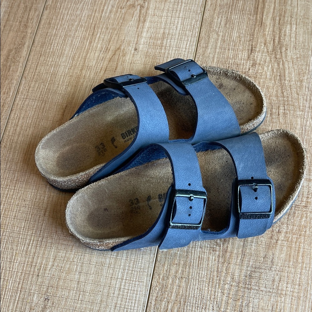 Birkenstock Kids Leather Arizona Sandals